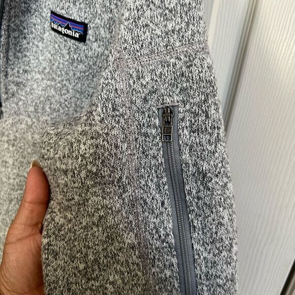 Women Patagonia Gray 3/4 zip up Sweater - Picture 3 of 7